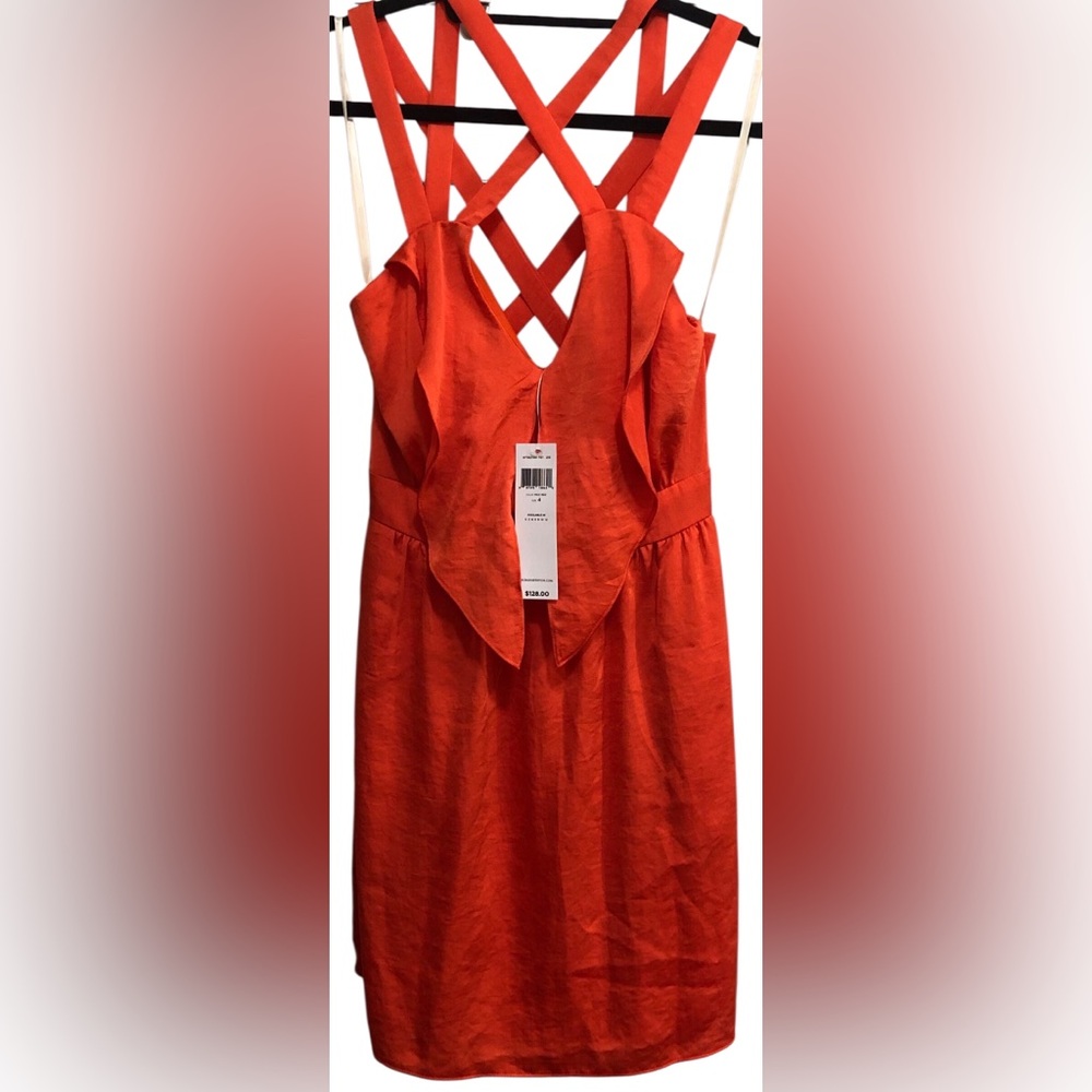 BCBGeneration N.W.T. Size 4 Max Red Sleeveless,Sun Dress,PartyMini Elegant Sexy